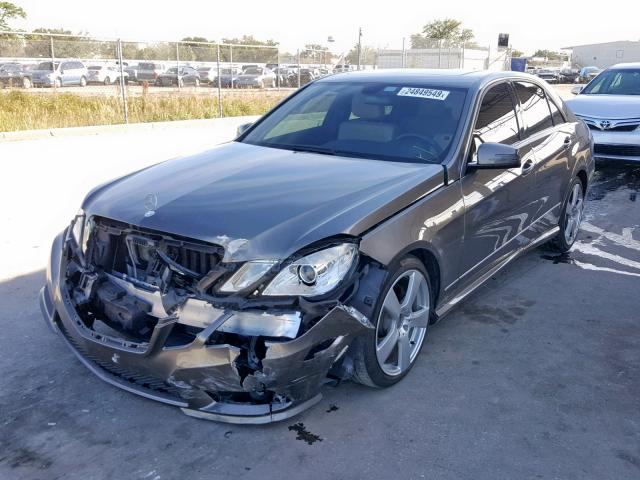 WDDHF5GB7AA120921 - 2010 MERCEDES-BENZ E 350 BROWN photo 2