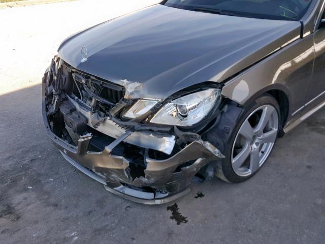 WDDHF5GB7AA120921 - 2010 MERCEDES-BENZ E 350 BROWN photo 9