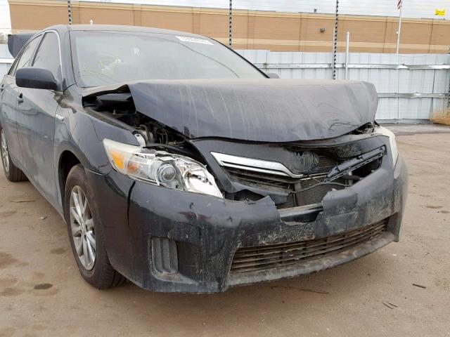 4T1BB3EK6AU123970 - 2010 TOYOTA CAMRY HYBR BLACK photo 9