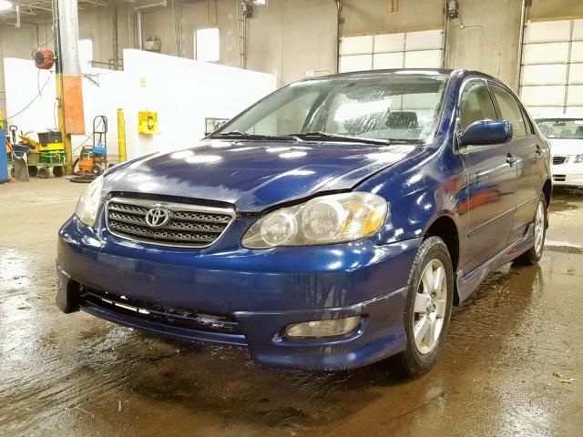 1NXBR32E65Z410063 - 2005 TOYOTA COROLLA CE BLUE photo 2