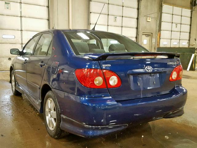 1NXBR32E65Z410063 - 2005 TOYOTA COROLLA CE BLUE photo 3