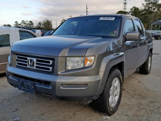 2HJYK16567H524115 - 2007 HONDA RIDGELINE GRAY photo 2