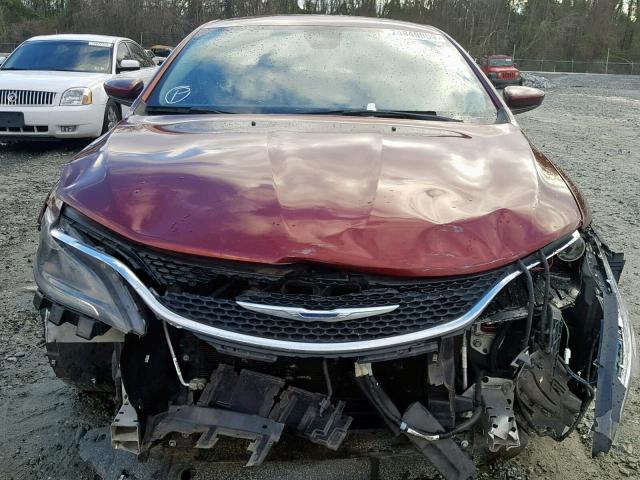 1C3CCCAB1FN658061 - 2015 CHRYSLER 200 LIMITE BURGUNDY photo 9