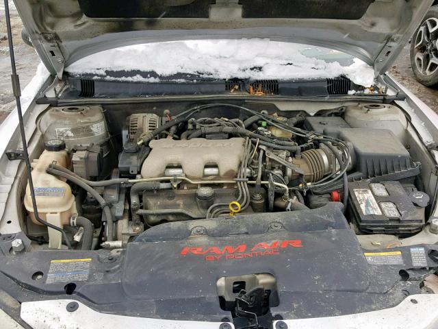 1G2NW12E94C164553 - 2004 PONTIAC GRAND AM G SILVER photo 7