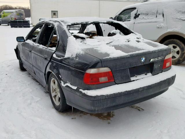 WBADT63432CH97744 - 2002 BMW 530 I AUTO BLACK photo 3