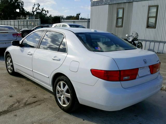 1HGCM66595A063365 - 2005 HONDA ACCORD EX WHITE photo 3