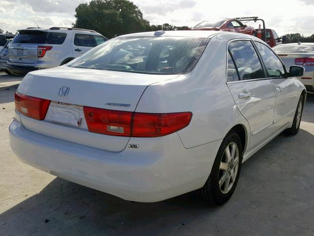 1HGCM66595A063365 - 2005 HONDA ACCORD EX WHITE photo 4