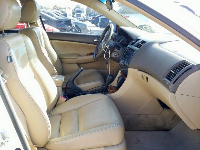 1HGCM66595A063365 - 2005 HONDA ACCORD EX WHITE photo 5