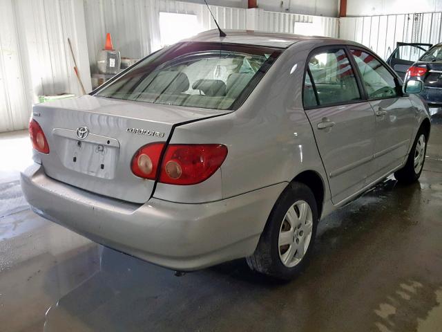 2T1BR30E18C904047 - 2008 TOYOTA COROLLA CE SILVER photo 4