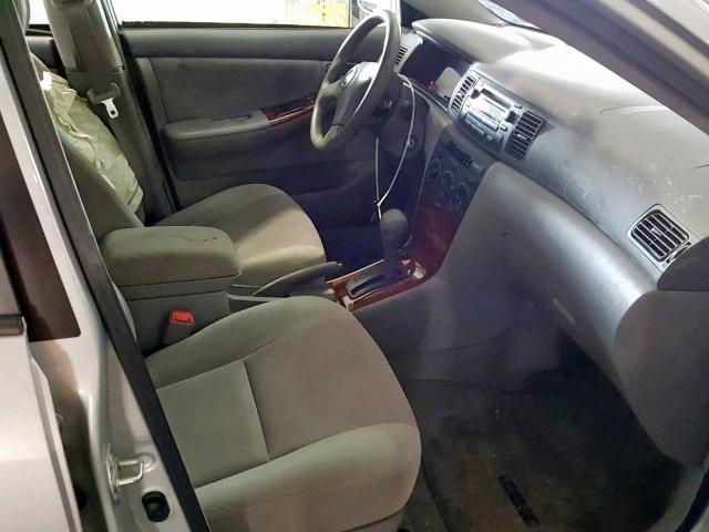 2T1BR30E18C904047 - 2008 TOYOTA COROLLA CE SILVER photo 5