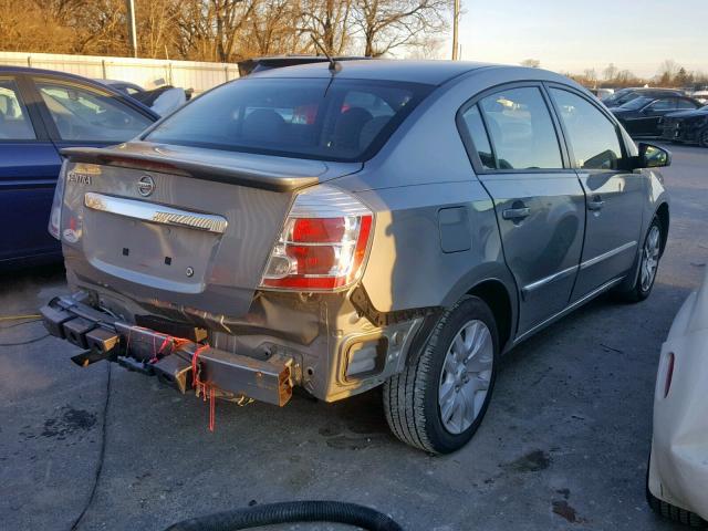 3N1AB6APXCL784629 - 2012 NISSAN SENTRA 2.0 SILVER photo 4