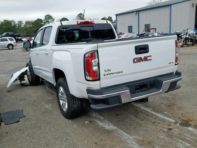 1GTG5CEN3H1294697 - 2017 GMC CANYON SLE WHITE photo 3