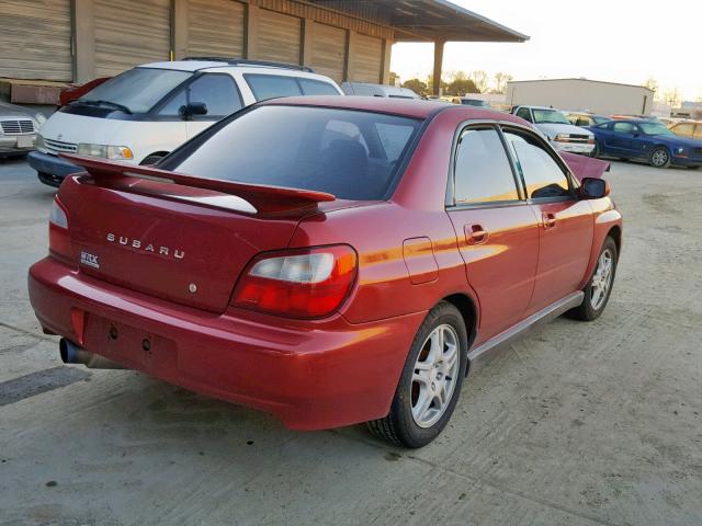 JF1GD296X3G508466 - 2003 SUBARU IMPREZA WR RED photo 4