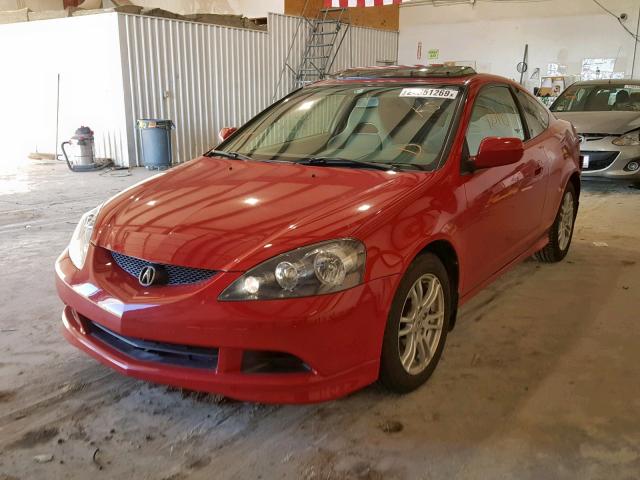 JH4DC548X5S003892 - 2005 ACURA RSX RED photo 2