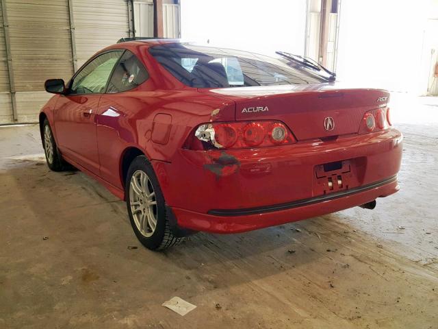 JH4DC548X5S003892 - 2005 ACURA RSX RED photo 3