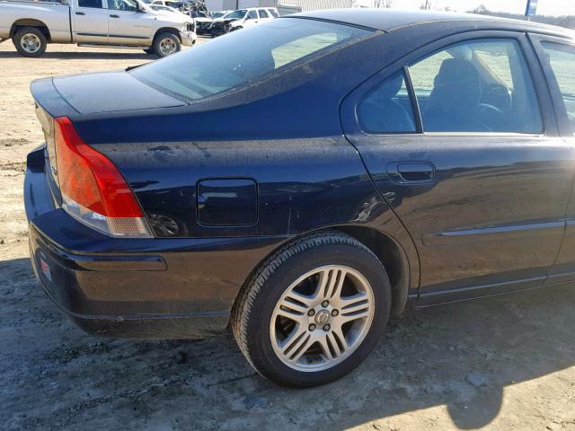 YV1RS592072632492 - 2007 VOLVO S60 2.5T BLACK photo 10