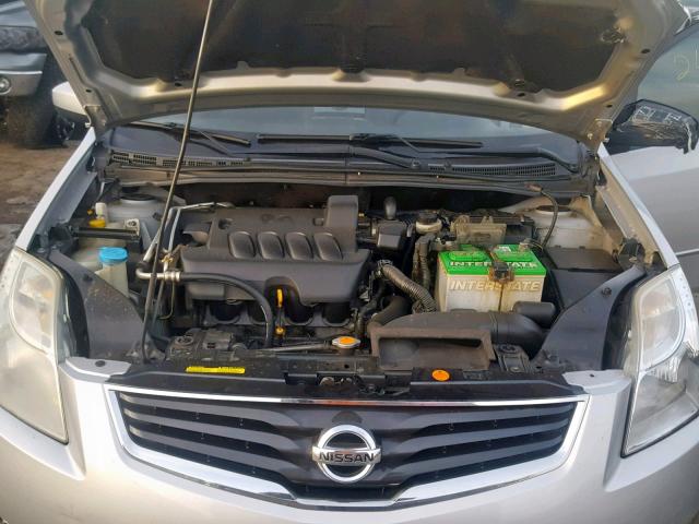 3N1AB6AP0AL600733 - 2010 NISSAN SENTRA 2.0 SILVER photo 7