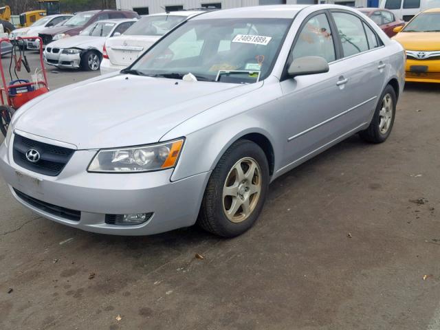 5NPEU46F36H038671 - 2006 HYUNDAI SONATA GLS SILVER photo 2