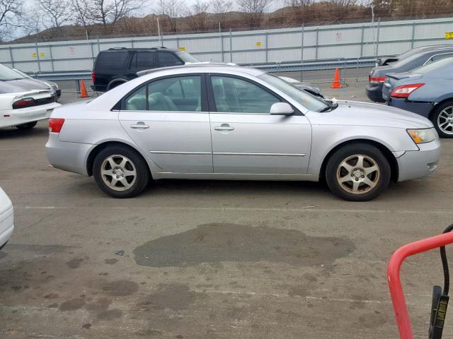 5NPEU46F36H038671 - 2006 HYUNDAI SONATA GLS SILVER photo 9