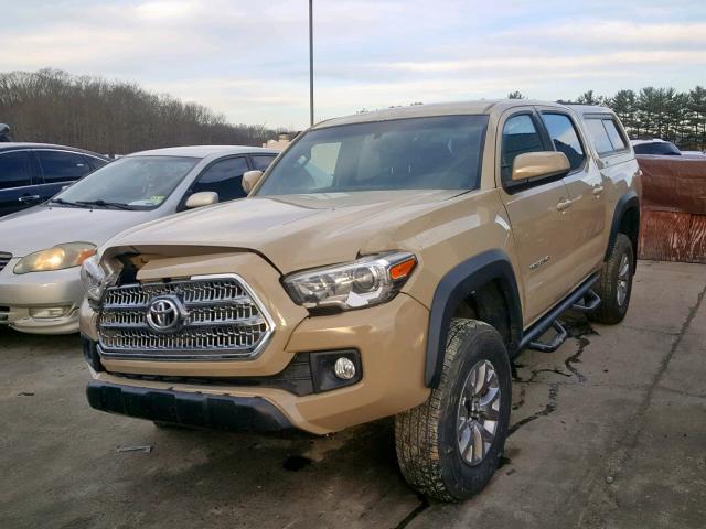 3TMCZ5AN9HM054688 - 2017 TOYOTA TACOMA DOU თაფლისფერი ფოტო 2