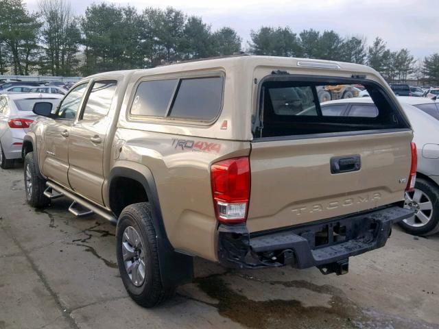 3TMCZ5AN9HM054688 - 2017 TOYOTA TACOMA DOU თაფლისფერი ფოტო 3