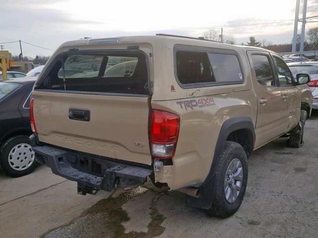 3TMCZ5AN9HM054688 - 2017 TOYOTA TACOMA DOU თაფლისფერი ფოტო 4