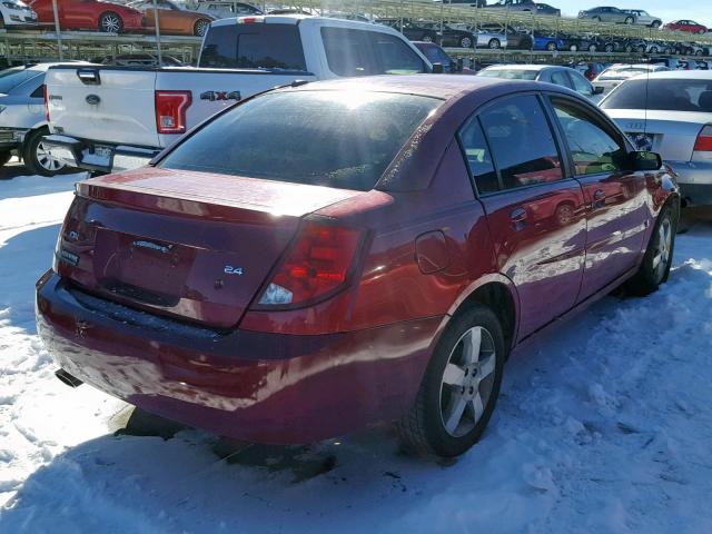 1G8AL58B57Z182776 - 2007 SATURN ION LEVEL MAROON photo 4