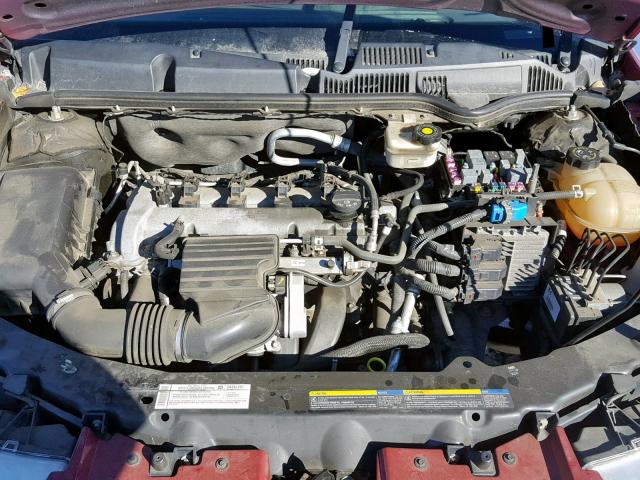 1G8AL58B57Z182776 - 2007 SATURN ION LEVEL MAROON photo 7