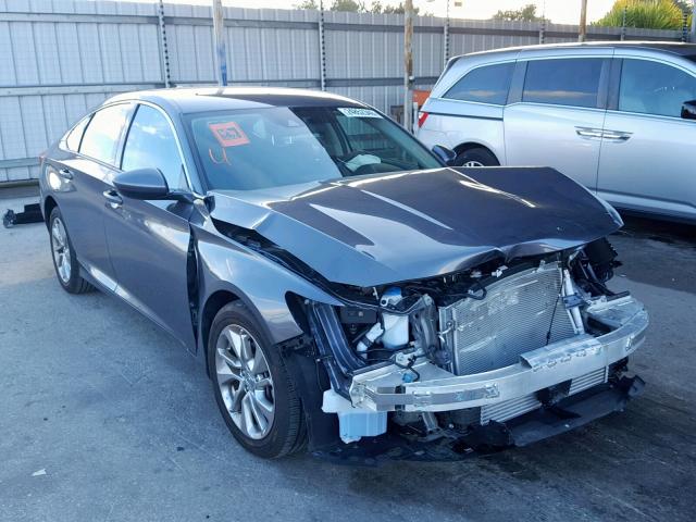 1HGCV1F13JA162545 - 2018 HONDA ACCORD LX GRAY photo 1