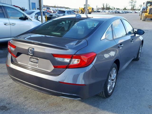 1HGCV1F13JA162545 - 2018 HONDA ACCORD LX GRAY photo 4