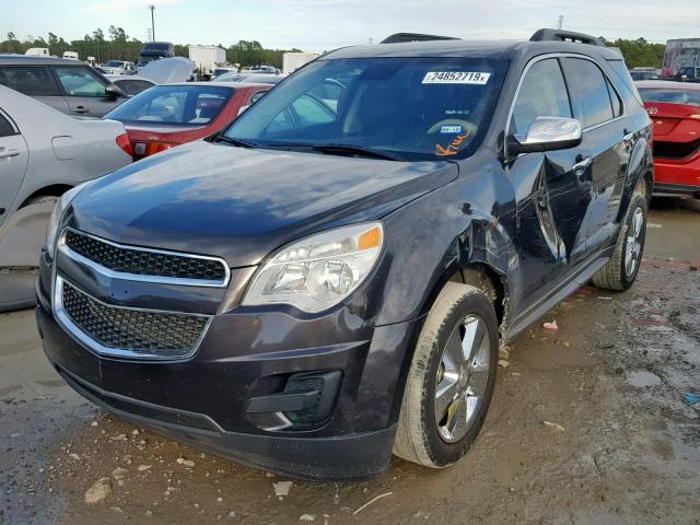 2GNALBEKXF6208654 - 2015 CHEVROLET EQUINOX LT BLACK photo 2