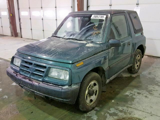 2CNBJ1867T6947063 - 1996 GEO TRACKER GREEN photo 2