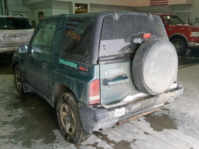 2CNBJ1867T6947063 - 1996 GEO TRACKER GREEN photo 3