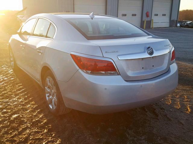 1G4GC5EG2AF116626 - 2010 BUICK LACROSSE C SILVER photo 3