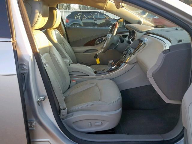 1G4GC5EG2AF116626 - 2010 BUICK LACROSSE C SILVER photo 5