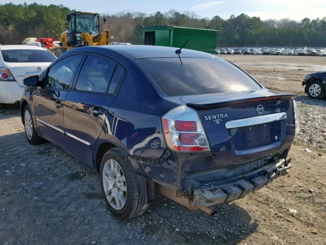 3N1AB6AP4CL775778 - 2012 NISSAN SENTRA 2.0 BLUE photo 3