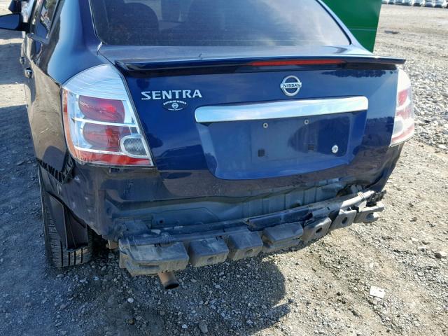 3N1AB6AP4CL775778 - 2012 NISSAN SENTRA 2.0 BLUE photo 9