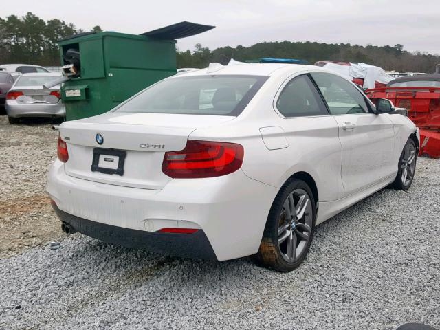 WBA1F7C55FVX95414 - 2015 BMW 228 XI WHITE photo 4