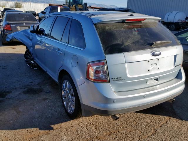 2FMDK39CX8BA85638 - 2008 FORD EDGE LIMIT BLUE photo 3