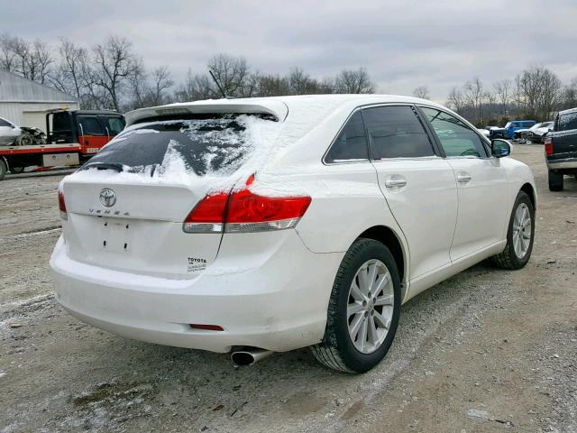 4T3ZA3BB1BU041188 - 2011 TOYOTA VENZA BASE WHITE photo 4