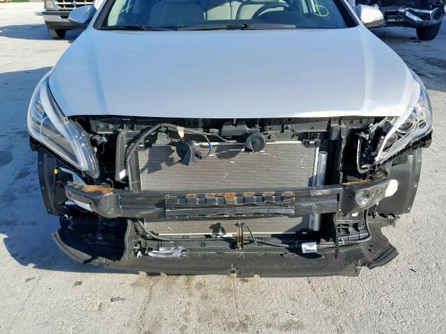 5NPE34AF2HH553674 - 2017 HYUNDAI SONATA SPO SILVER photo 9