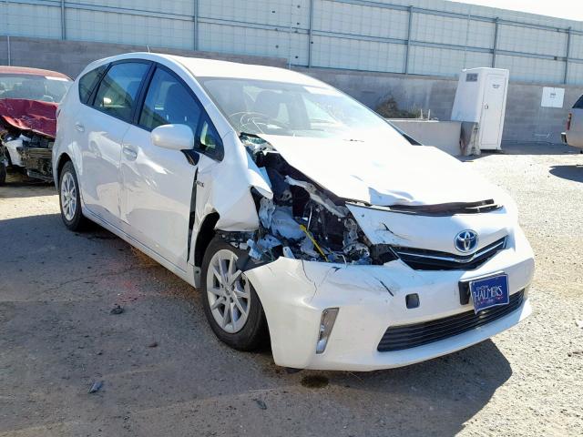 JTDZN3EU7E3296212 - 2014 TOYOTA PRIUS V WHITE photo 1