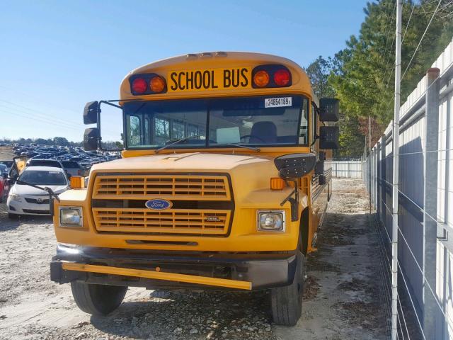 1FDXJ75C9PVA08548 - 1993 FORD BUS CHASSI YELLOW photo 2