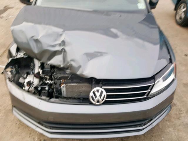 3VW267AJXGM237719 - 2016 VOLKSWAGEN JETTA S GRAY photo 7