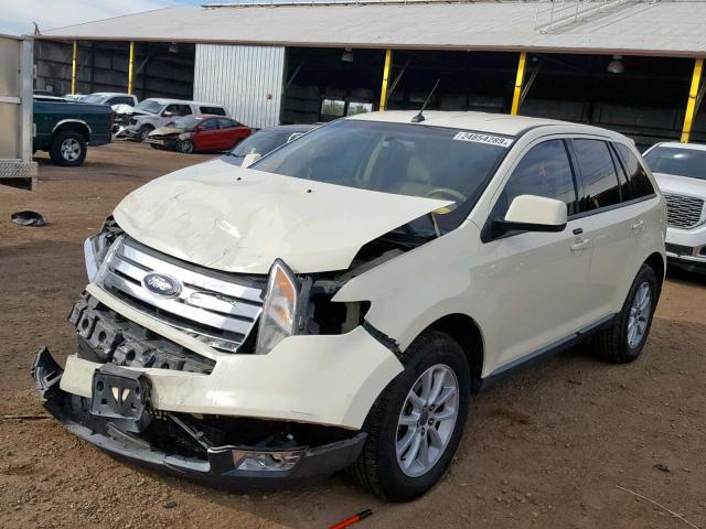 2FMDK38C97BA55210 - 2007 FORD EDGE SEL WHITE photo 2