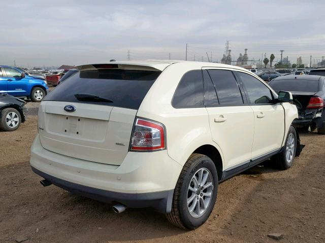 2FMDK38C97BA55210 - 2007 FORD EDGE SEL WHITE photo 4