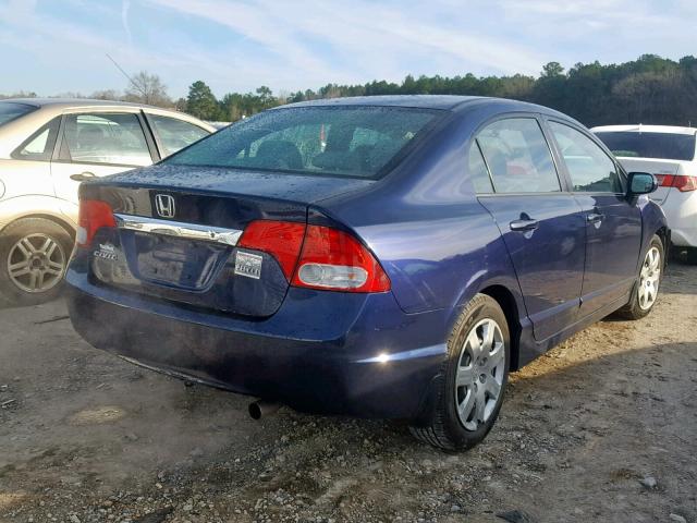 2HGFA1F57BH538887 - 2011 HONDA CIVIC LX BLUE photo 4