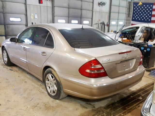 WDBUF65J24A587739 - 2004 MERCEDES-BENZ E 320 TAN photo 3