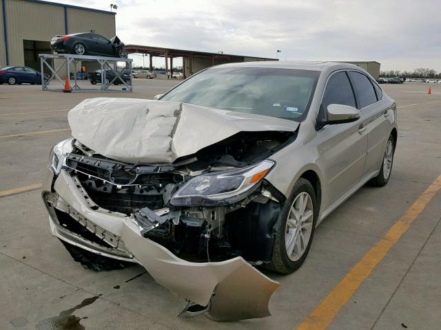 4T1BK1EB8FU142967 - 2015 TOYOTA AVALON XLE GOLD photo 2