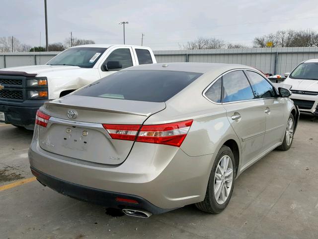 4T1BK1EB8FU142967 - 2015 TOYOTA AVALON XLE GOLD photo 4